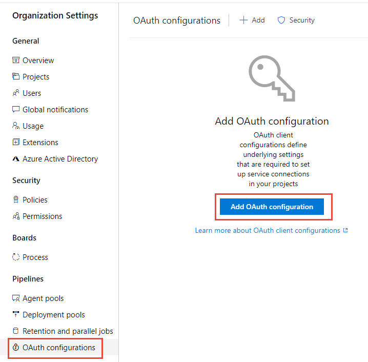 Add Oauth configuration